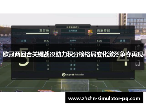 欧冠两回合关键战役助力积分榜格局变化激烈争夺再现